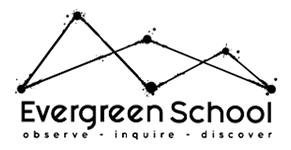 Logo de Evergreen School (Observe, inquire, discover)