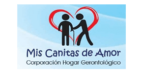 Logo de Mis Canitas de Amor, corporación hogar gerontológico aliada de FUNCA para formación y cuidado integral del adulto mayor.