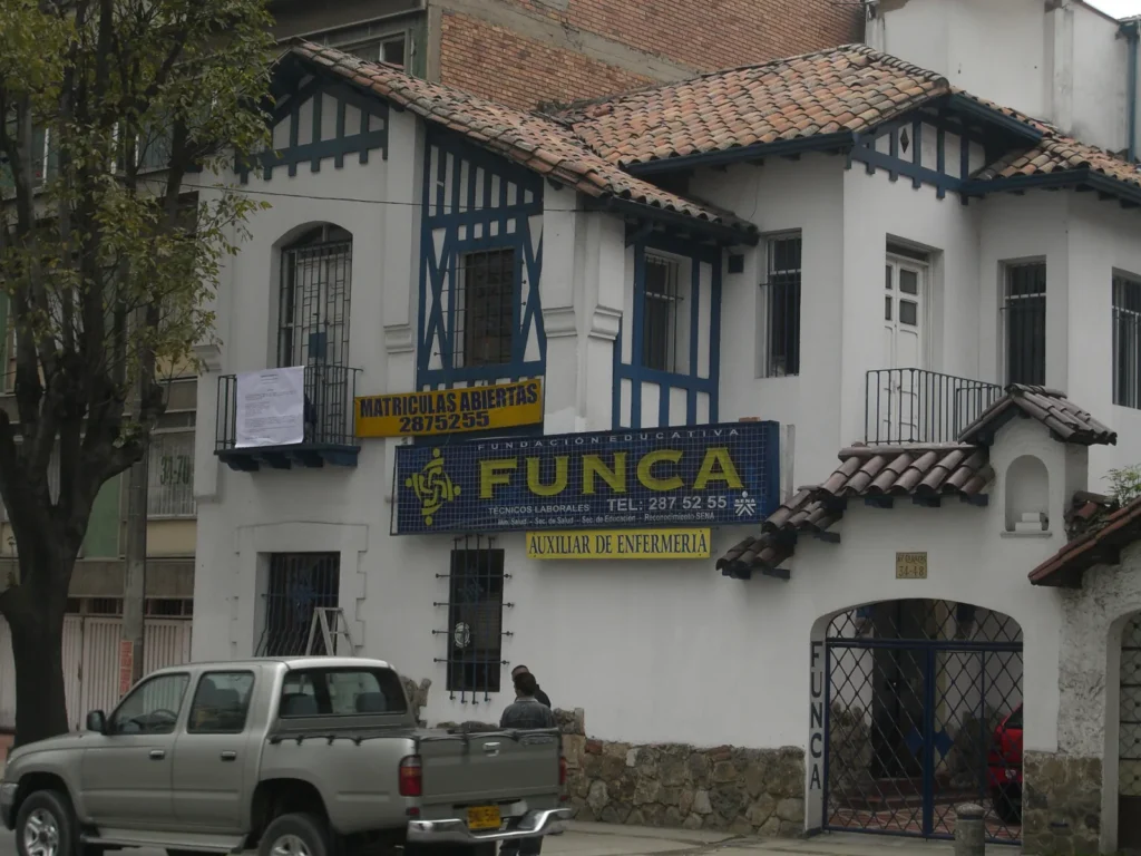 La sede de FUNCA en Bogotá en sus primeros años